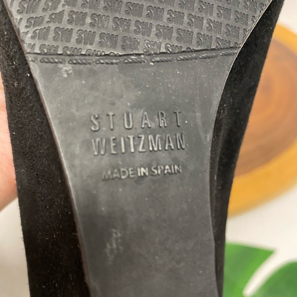 Stuart Weitzman Suede Wedge Loafer - Picture 11 of 13